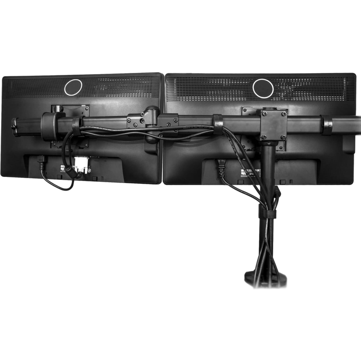 StarTech.com Desk Mount Triple Monitor Arm - Articulating - Steel - For VESA Monitors up to 27in- Clamp/Grommet - 3 Monitor Stand (ARMTRIO) - Image 6