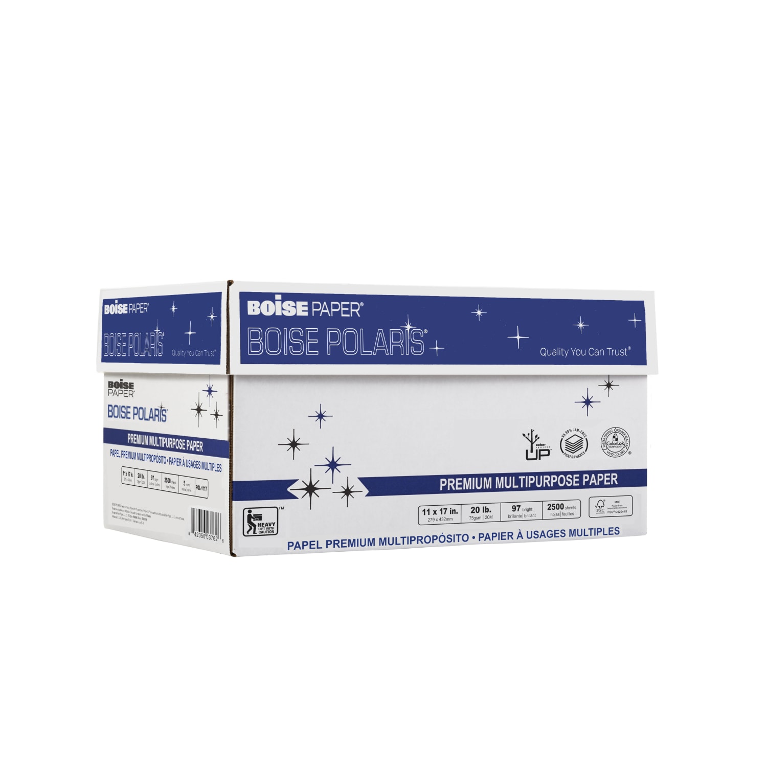 Boise POLARIS Premium Multi-Use Printer & Copy Paper, 5 Reams, White, Ledger (11in x 17in), 2500 Sheets Per Case, 20 Lb, 97 Brightness - Image 6