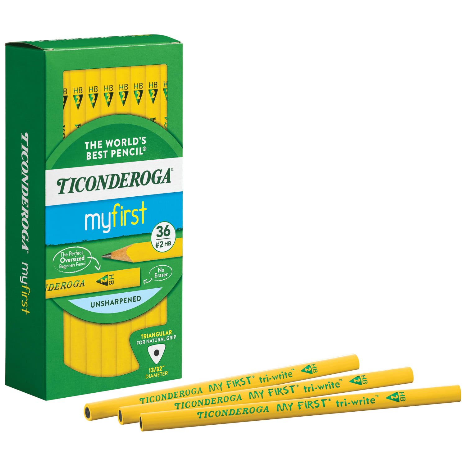 Ticonderoga Tri-Write Beginners Pencils, #2 Lead, Soft, Pack of 36 - Image 5