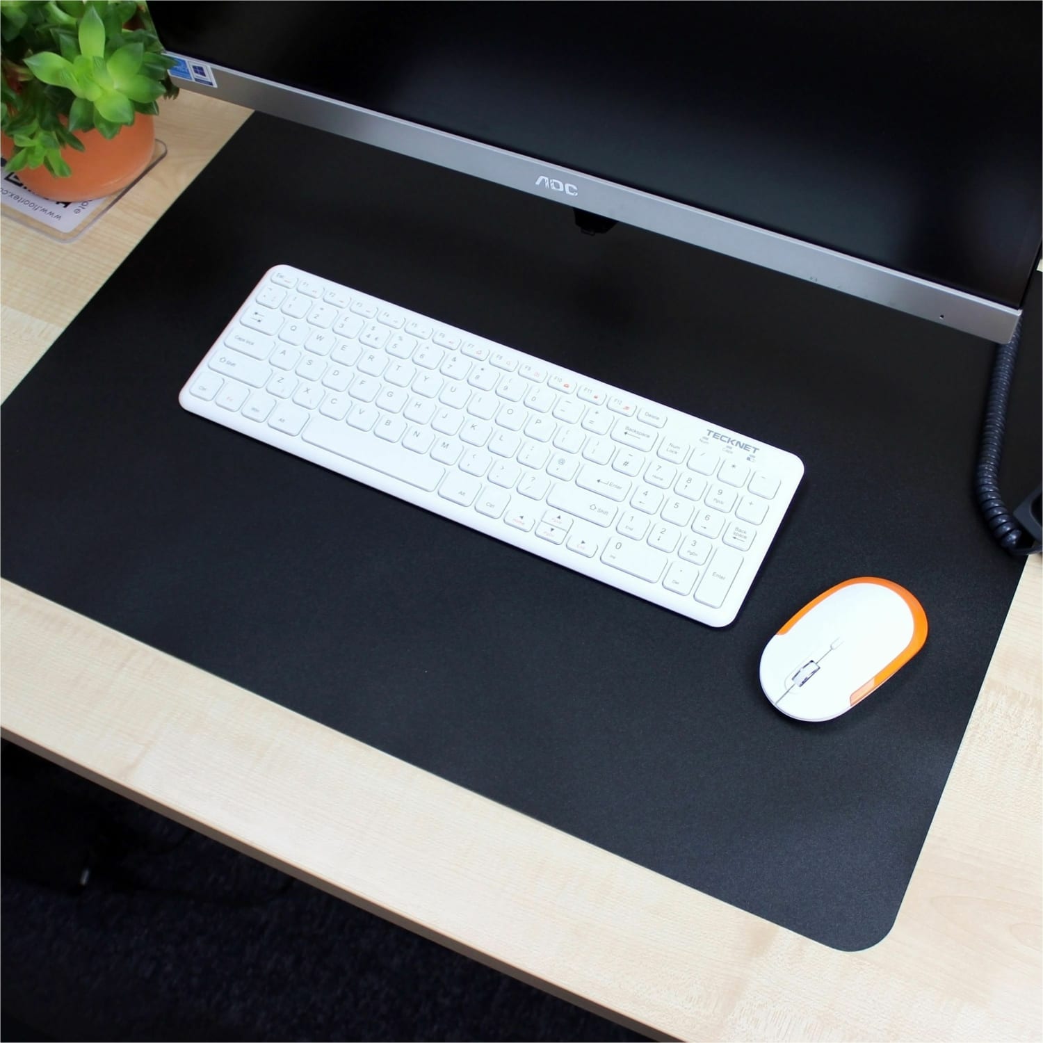 Lorell Desk Pad - Rectangular - 36in Width20in Depth - Black - Image 5