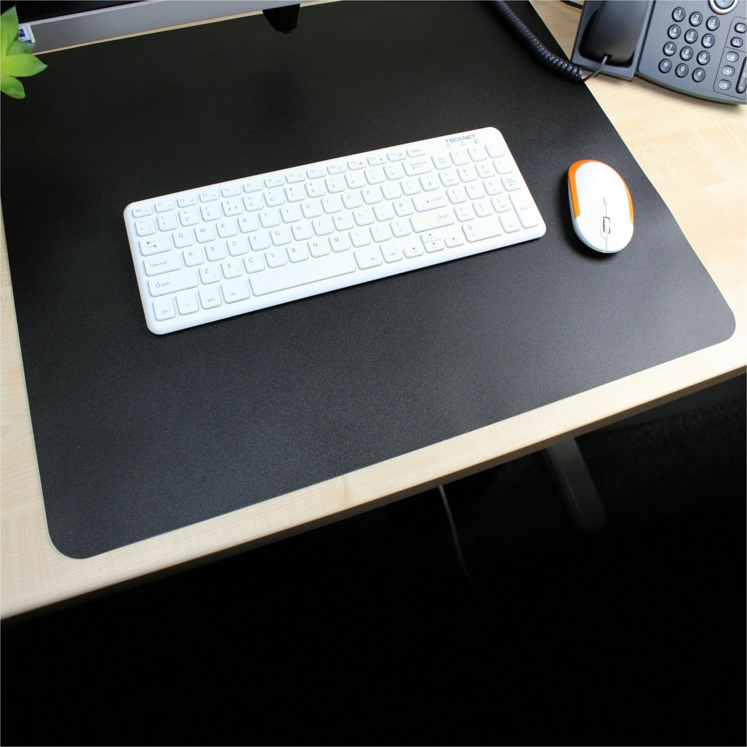 Lorell Desk Pad - Rectangular - 24in Width19in Depth - Black - Image 4