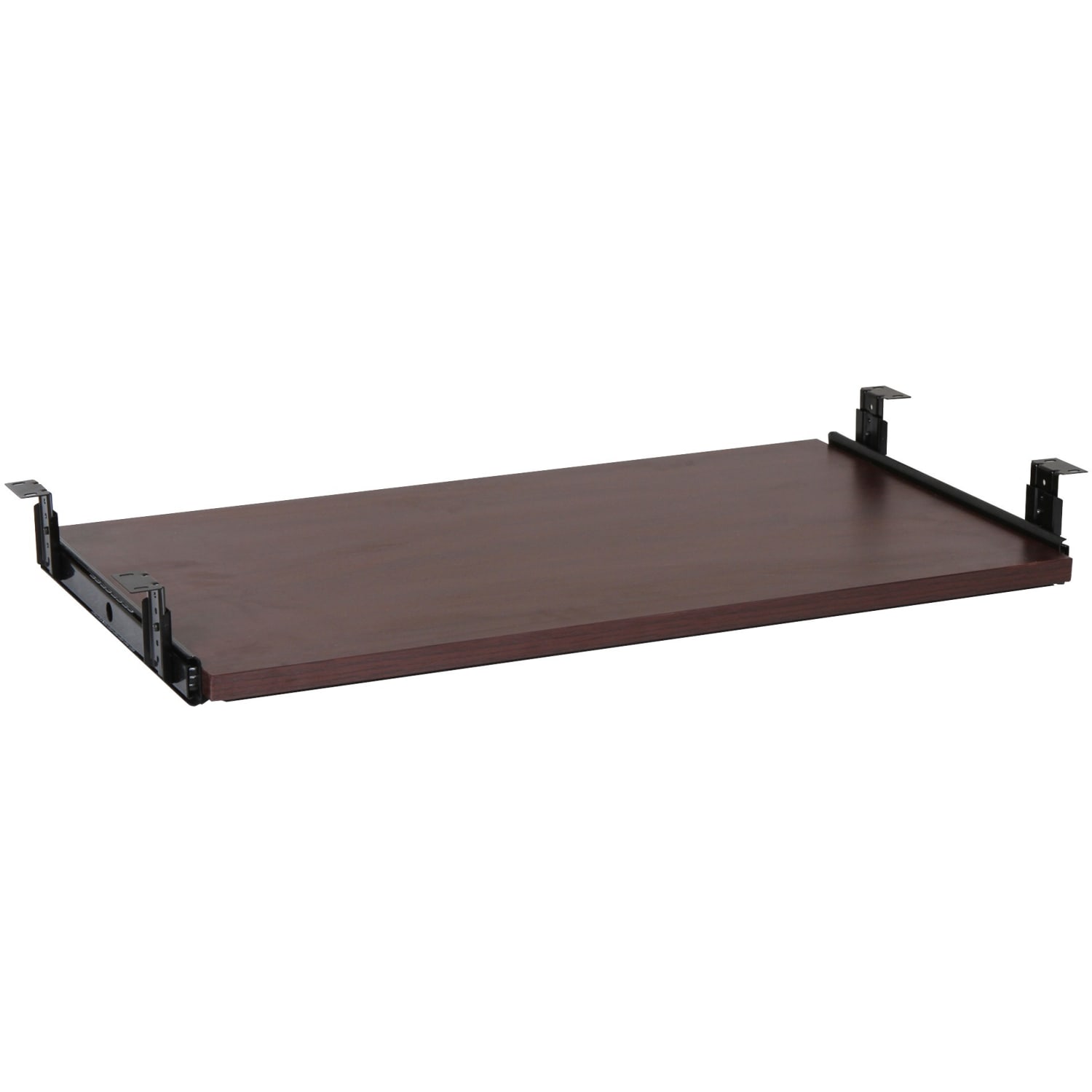 Lorell Laminate Universal Keyboard Tray, Mahogany - Image 3