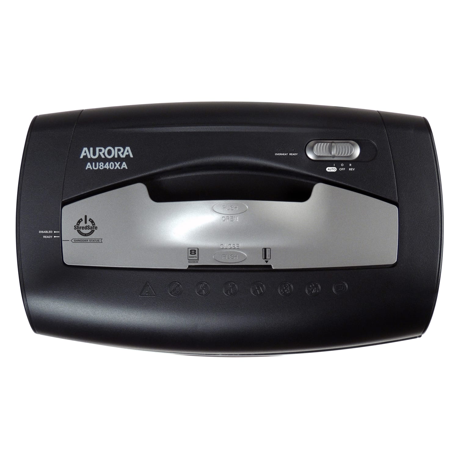 Aurora Professional 8 Sheet Cross-Cut Shredder With Pullout Basket, AU840XA - Image 5