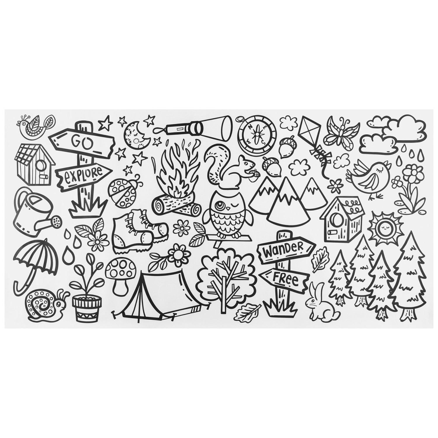 Prang Doodle & Drawing Rolls, 30in x 58, Assorted Designs, Pack Of 4 Rolls - Image 4