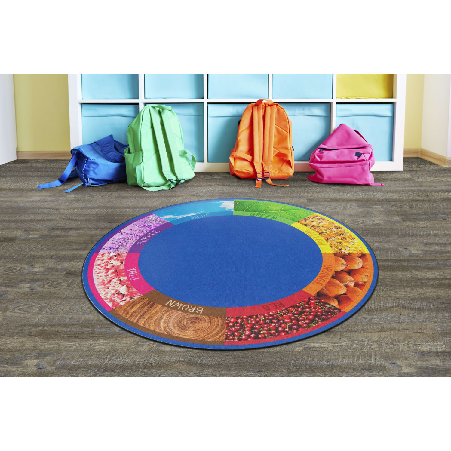 Flagship Carpets See My Colors Round Area Rug, 72in - Image 5