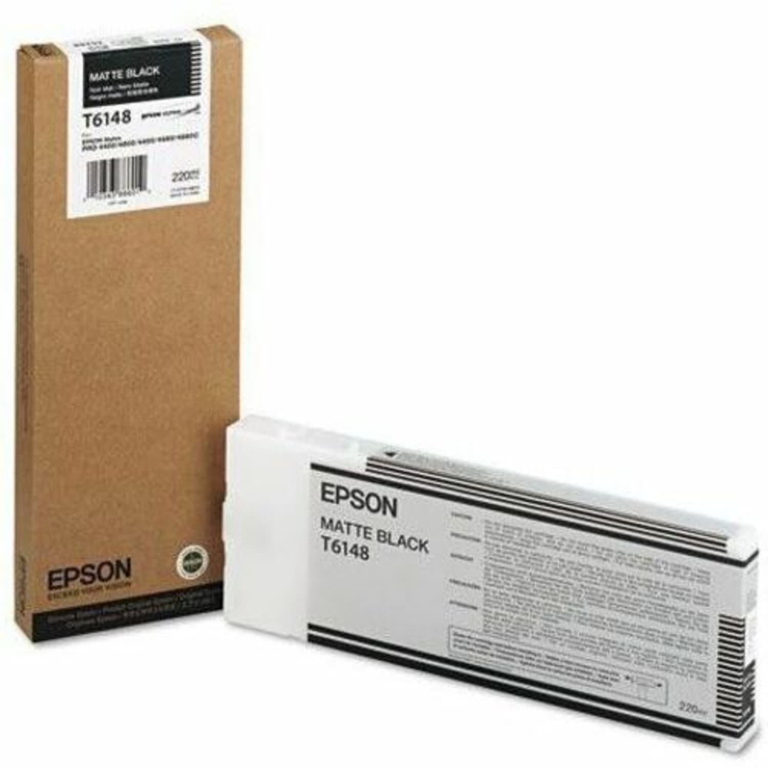 Epson Matte Black Ink Cartridge, Inkjet, Matte Black, T614800 - Image 3