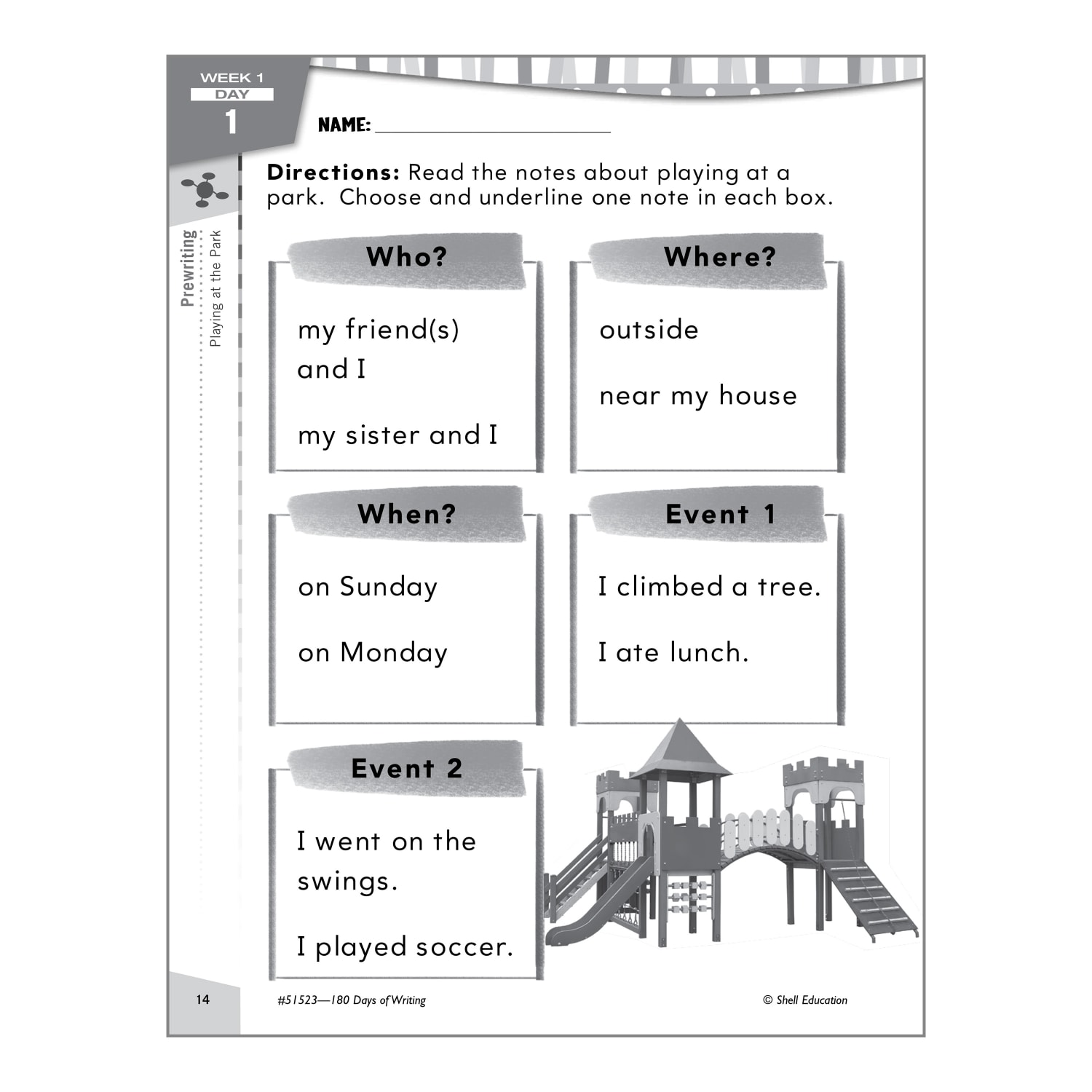 Shell Education 180 Days Of Writing Workbook,1st Grade - Image 5