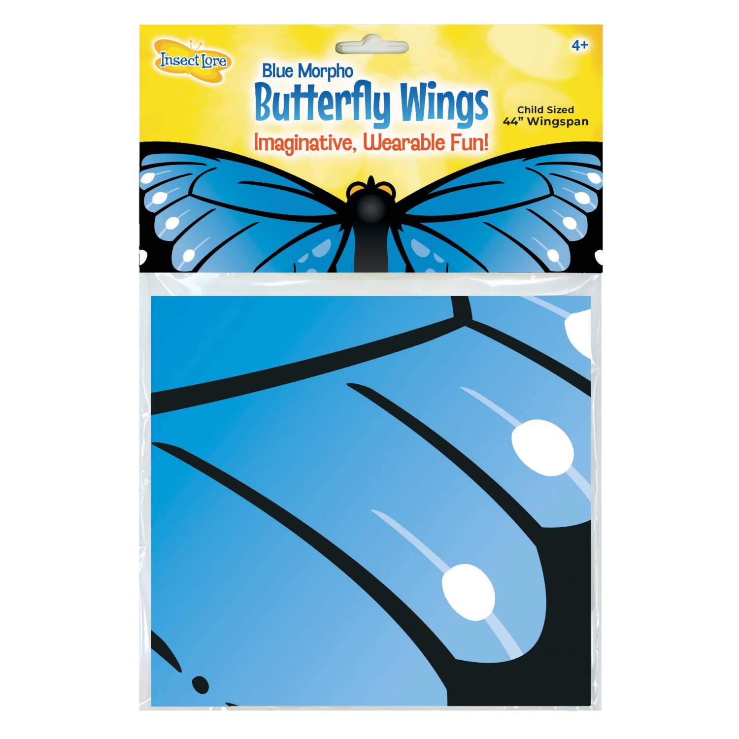Insect Lore Dress-Up Butterfly Wings, Morpho, Blue, Pack Of 3 - Image 3