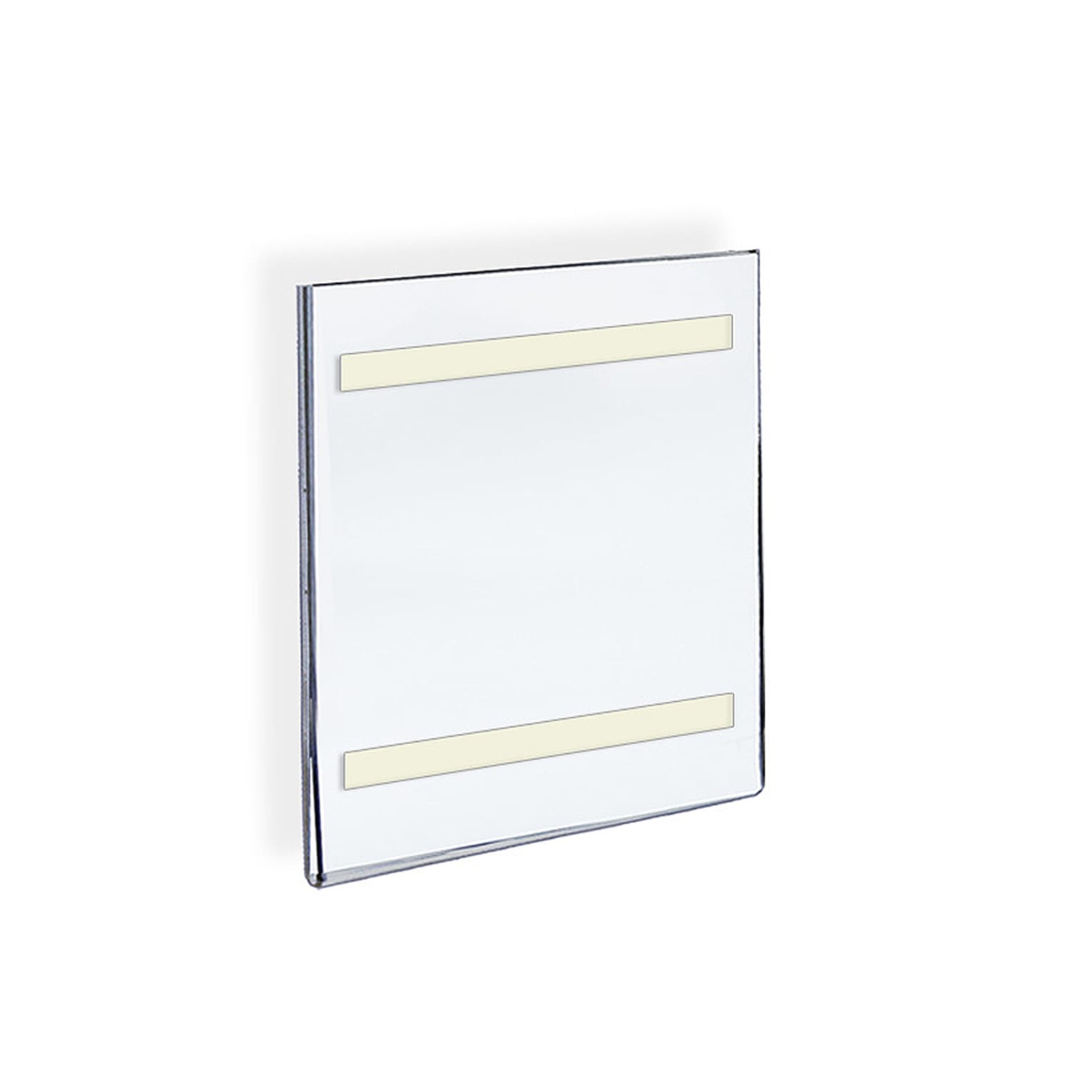 Azar Displays Acrylic Sign Holders With Adhesive Tape, 8 1/2in x 5 1/2in, Clear, Pack Of 10