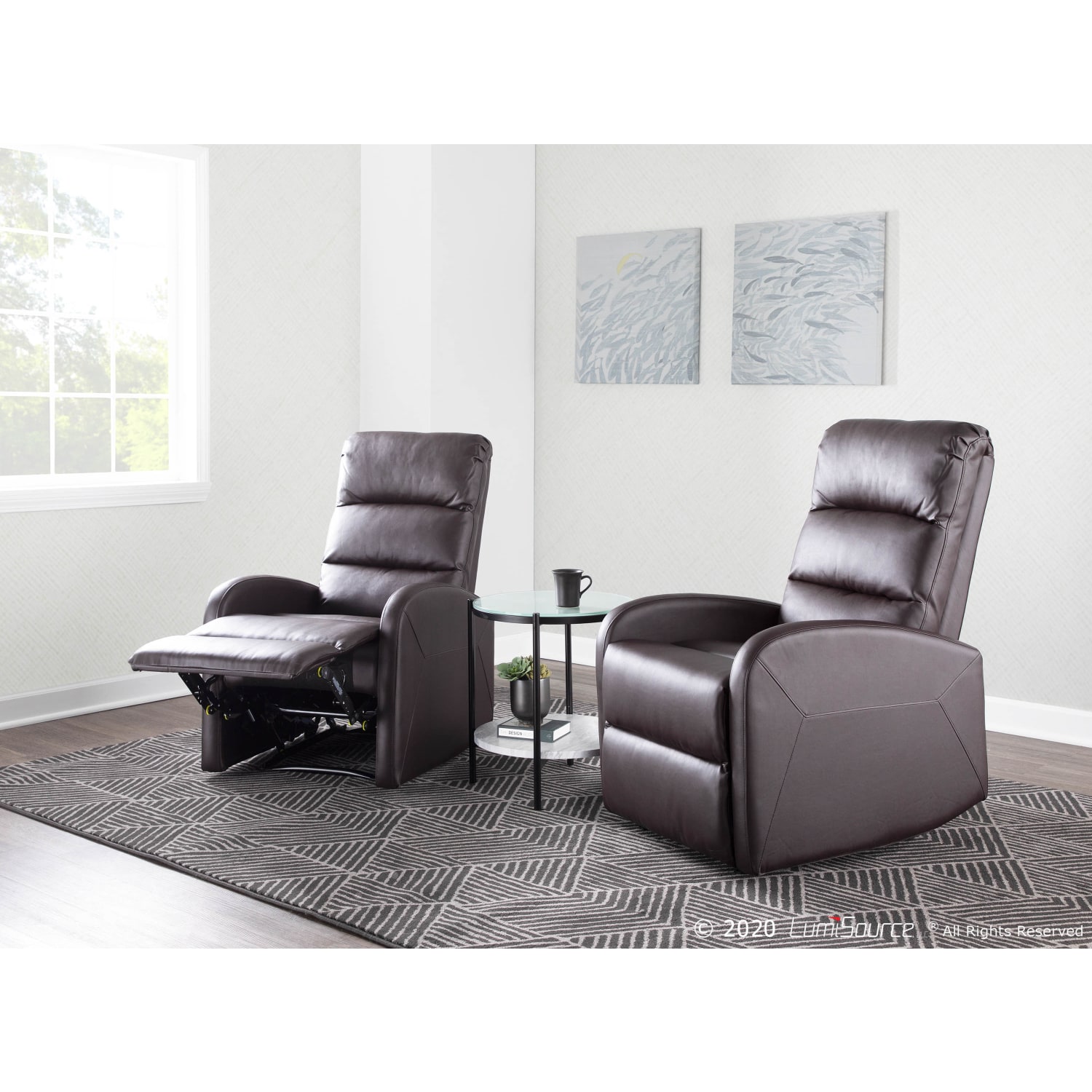 LumiSource Dormi Recliner Brown PopularChairscom LumiSource Dormi Recliner Brown PopularChairscom