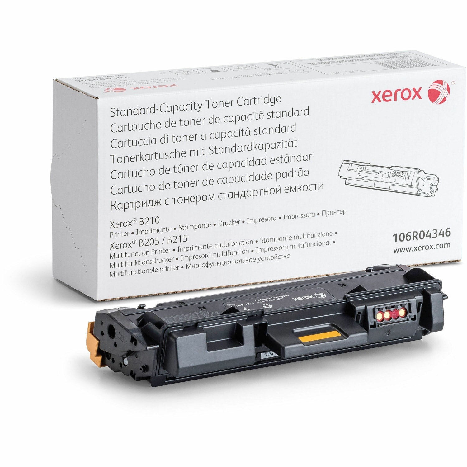 Xerox 200 Black Toner Cartridge, 106R04346