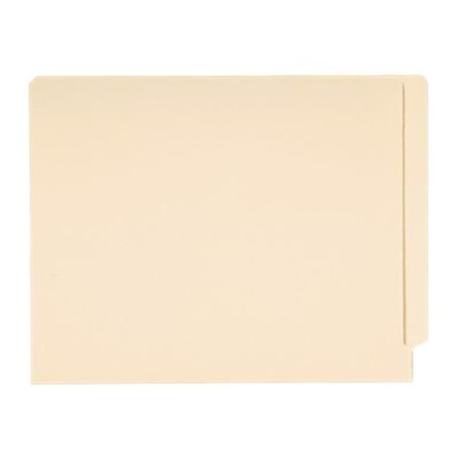 Smead End-Tab Folders, Straight Cut, Letter Size, 100% Recycled, Manila, Pack Of 100 - Image 3
