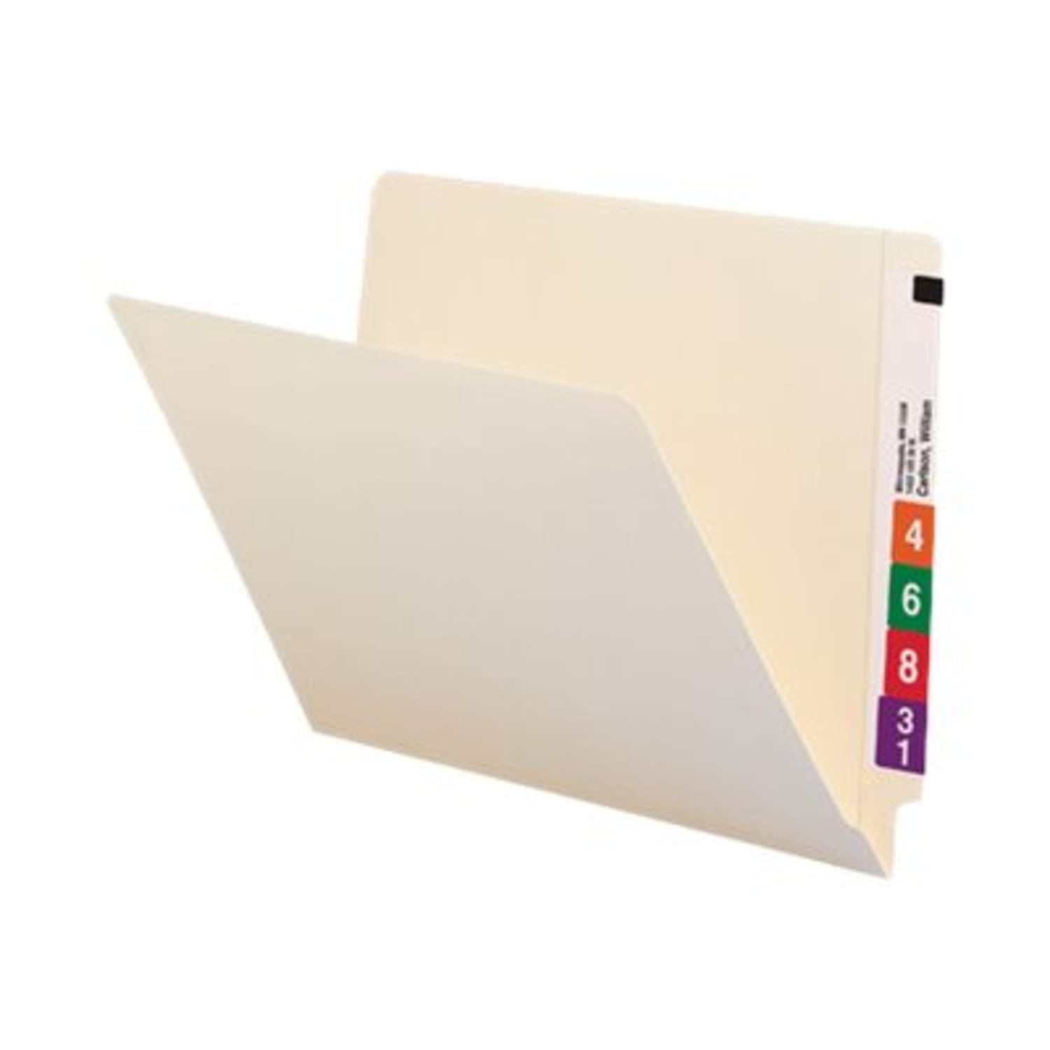 Smead End-Tab Folders, Straight Cut, Letter Size, 100% Recycled, Manila, Pack Of 100 - Image 4
