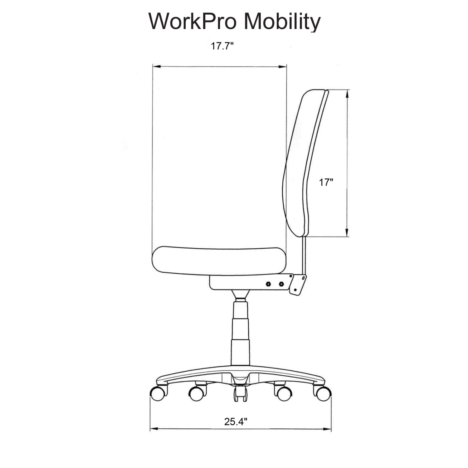 WorkPro Mobility Multifunction Ergonomic Fabric Task Chair Black BIFMA Compliant PopularChairscom