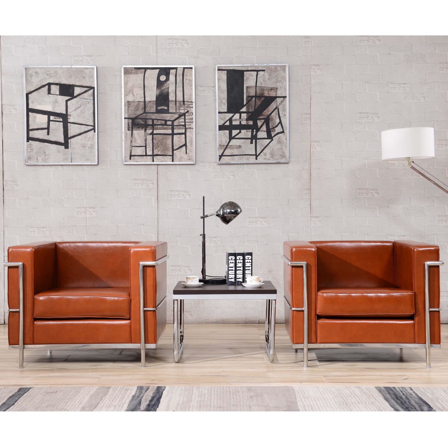 Flash Furniture HERCULES Regal Series Reception Chair, Cognac - Image 3