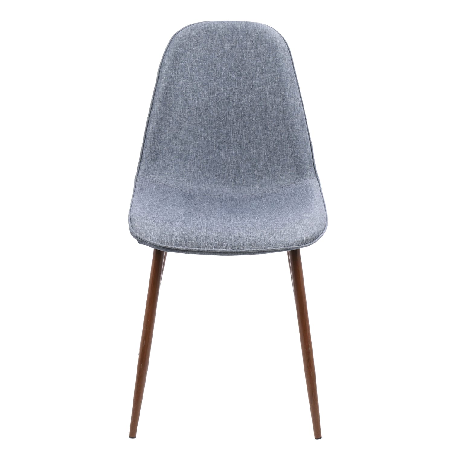 LumiSource Pebble Dining Chairs Fabric BlueWalnut Set Of 2 Chairs PopularChairscom LumiSource Pebble Dining Chairs Fabric BlueWalnut Set Of 2 Chairs PopularChairscom
