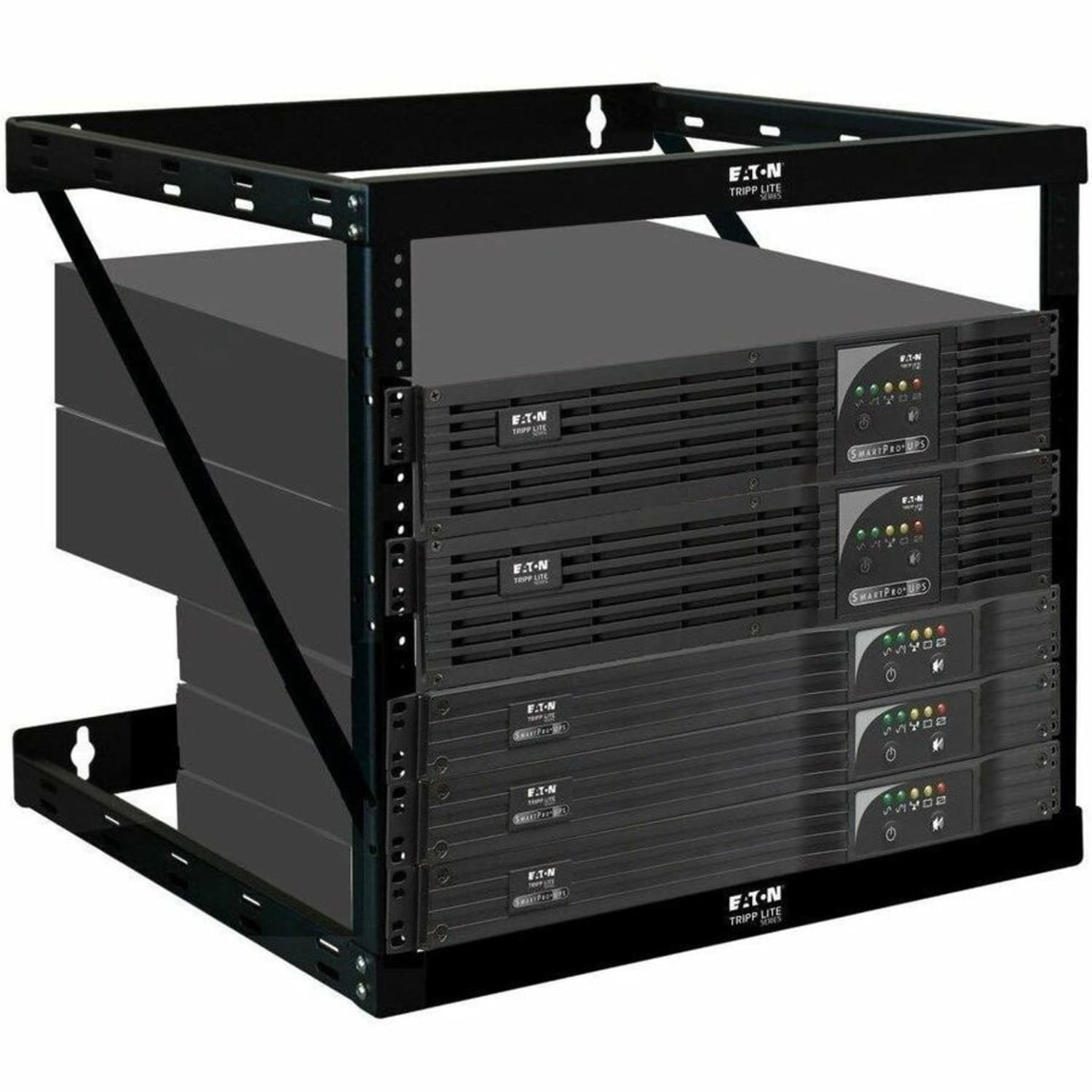Eaton Tripp Lite Series 12U Wall Mount Open Frame Rack Cabinet Wallmount Heavy Duty - Rack open frame - 2-post - wall mountable - black - 12U - 19in - Image 3