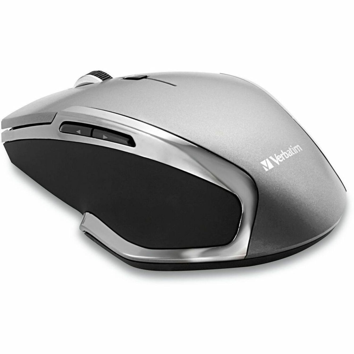 Verbatim Wireless USB Notebook 6-Button Deluxe Blue LED Mouse, Graphite