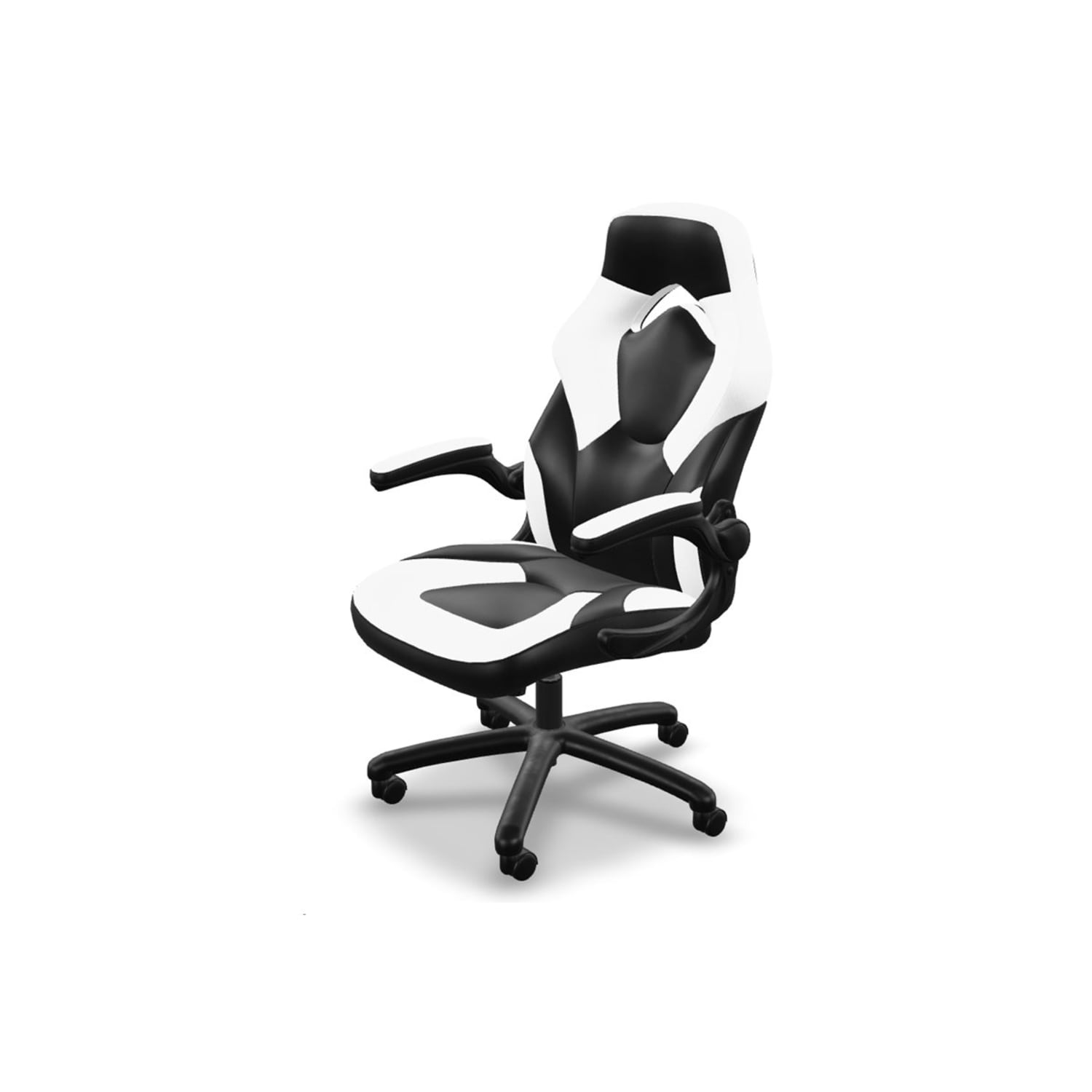 Respawn Racing Style Ergonomic Bonded Leather Computer Gaming Chair, White - Image 9