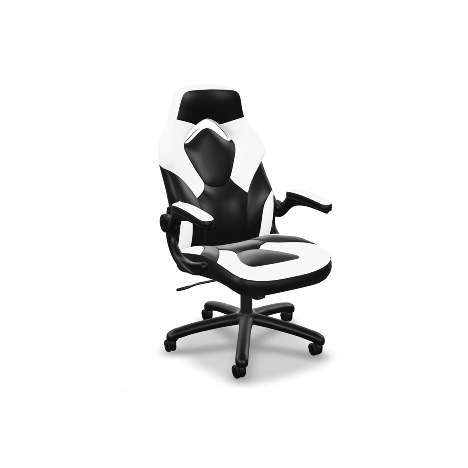 Respawn Racing Style Ergonomic Bonded Leather Computer Gaming Chair, White - Image 10