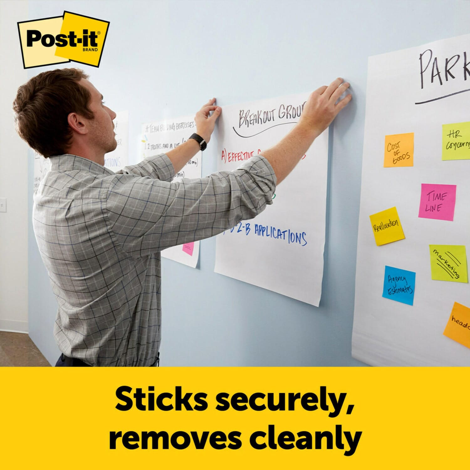 Post-it Super Sticky Easel Pads 20in x 23in, White, 2 Pads of 20 Sheets - Image 4