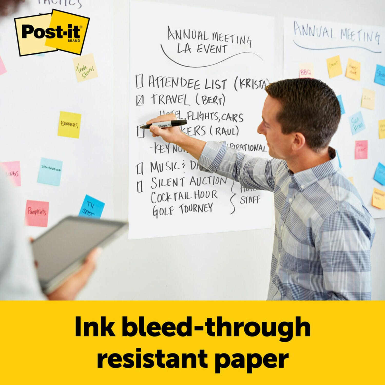 Post-it Super Sticky Easel Pads 20in x 23in, White, 2 Pads of 20 Sheets - Image 5