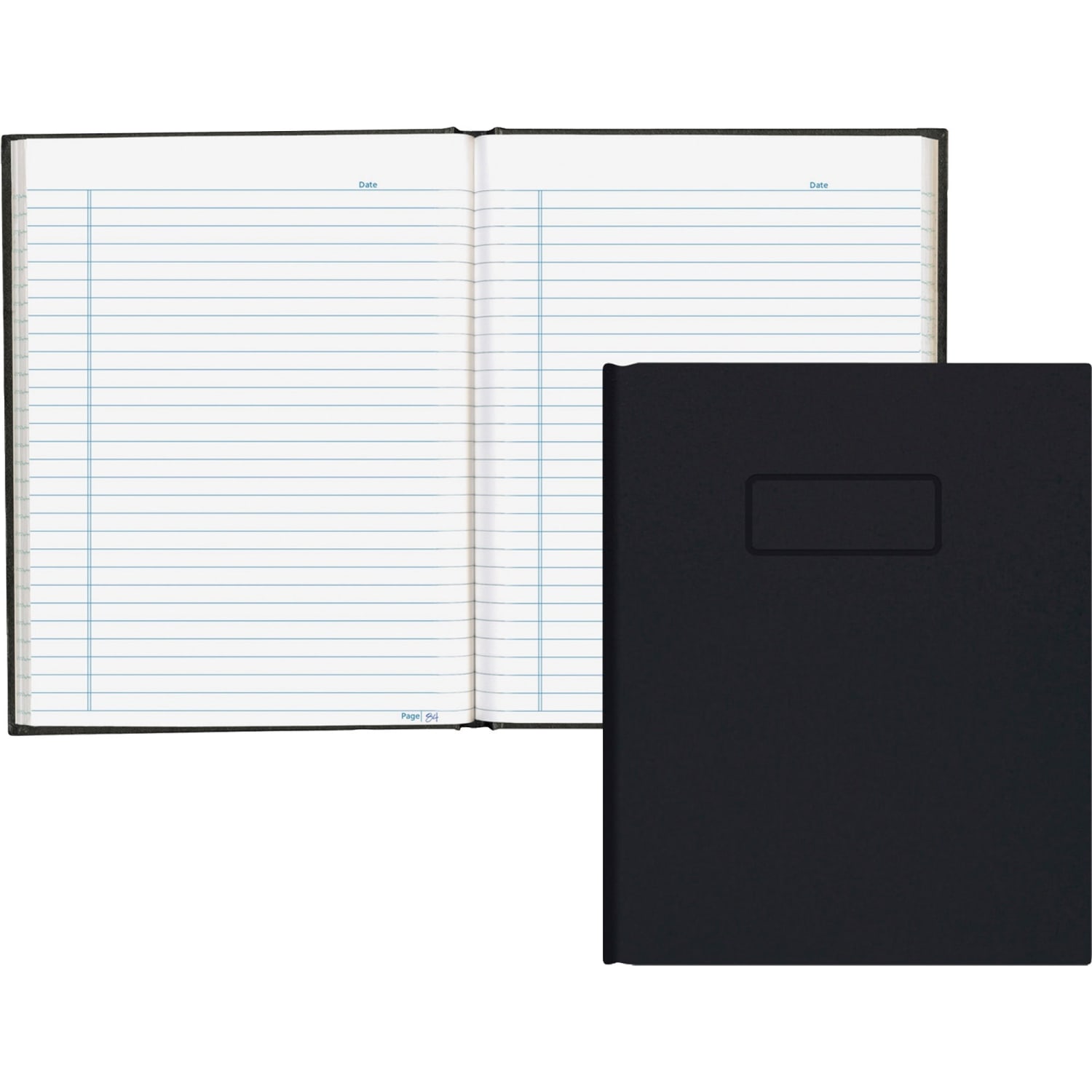 Blueline Brand 50% Recycled Composition Book, 7 1/4in x 9 1/4in, College Ruled, 192 Sheets, Black - Image 3