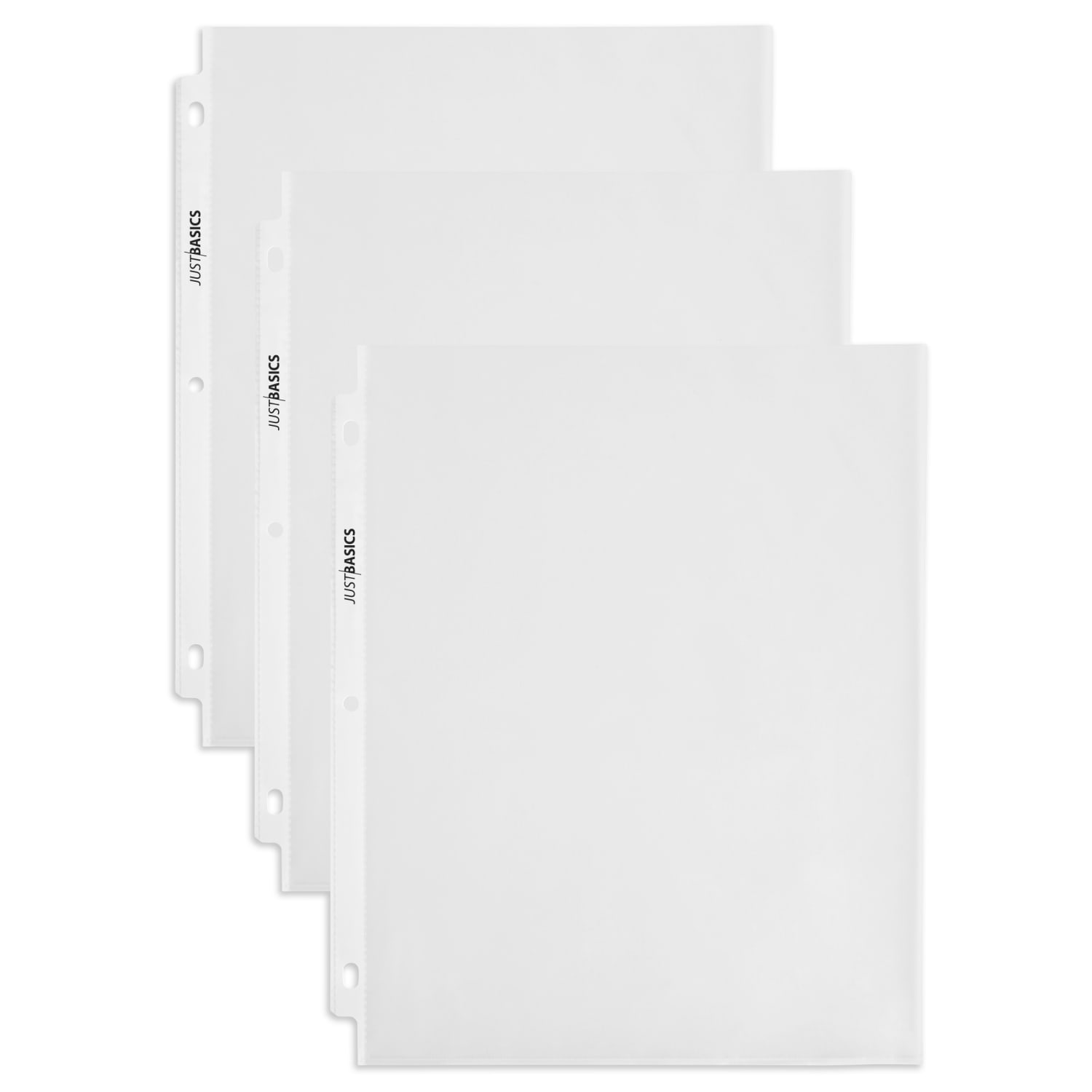 Just Basics Lightweight Sheet Protectors, 8-1/2 x 11in, Non-Glare, Box Of 200 - Image 3