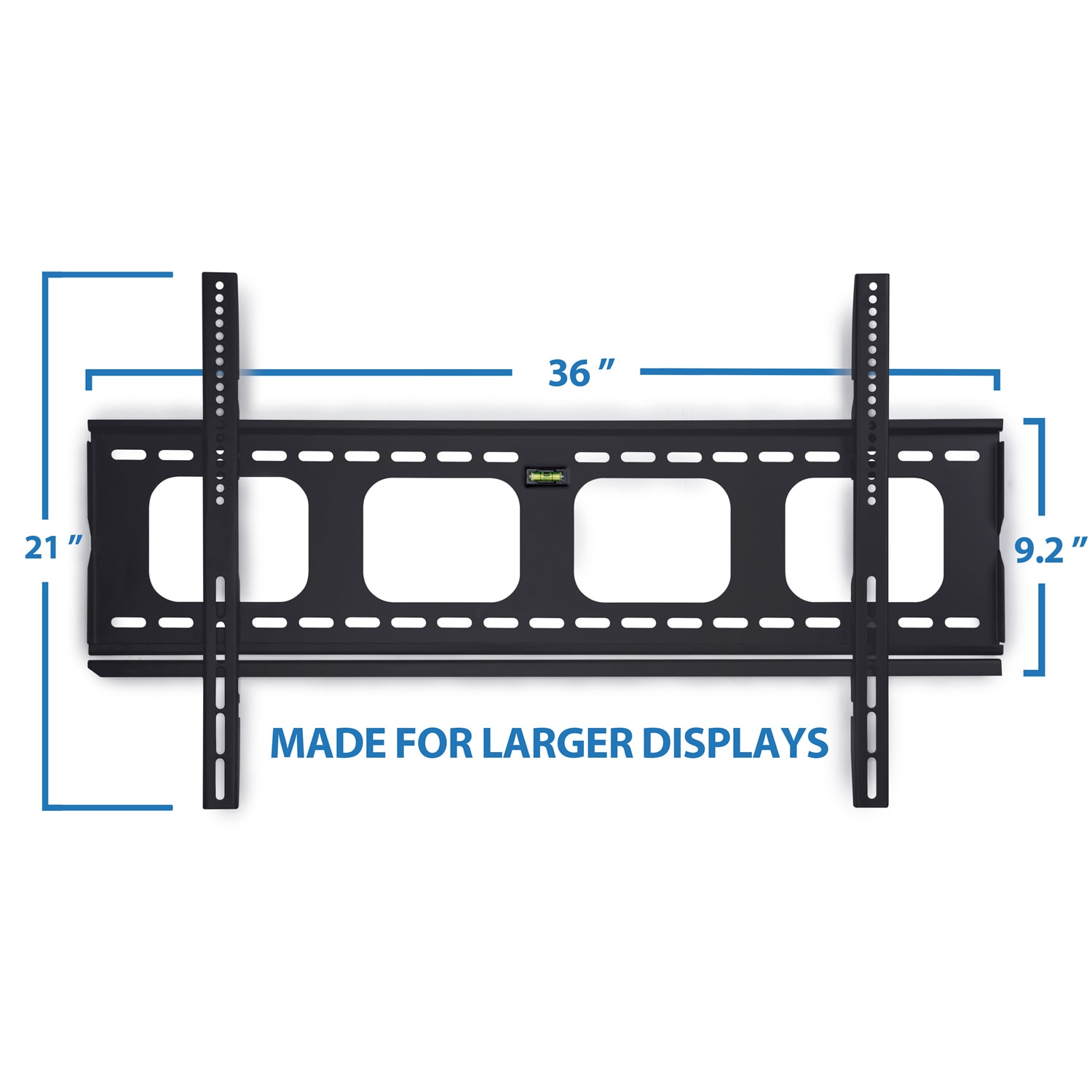 Mount-It! Fixed Wall Mount For 42 - 80in TVs, 20inH x 36inW x 4.5inD, Black - Image 4