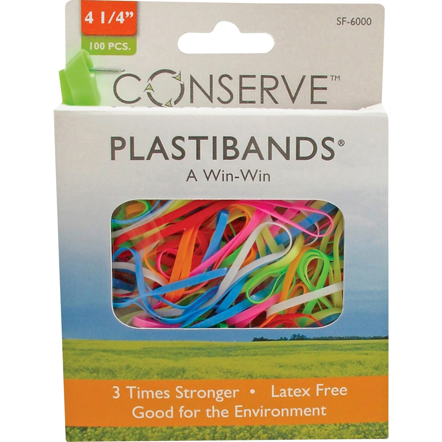 Baumgartens Plastibands, 4 1/4in, Assorted Colors, Pack Of 100 - Image 3