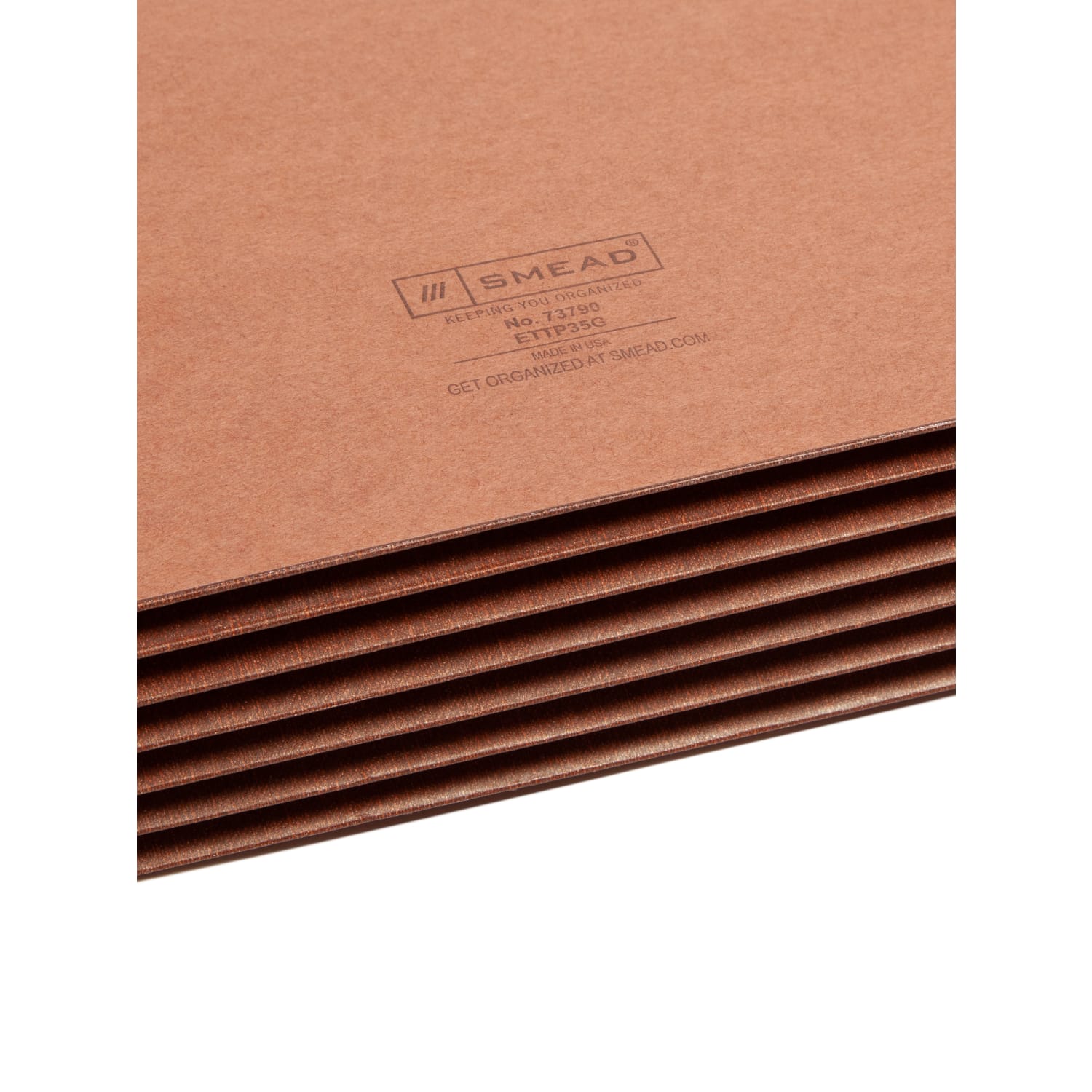 Smead TUFF End-Tab File Pockets, 5 1/4in Expansion, Letter Size, 30% Recycled, Redrope, Box Of 10 - Image 6