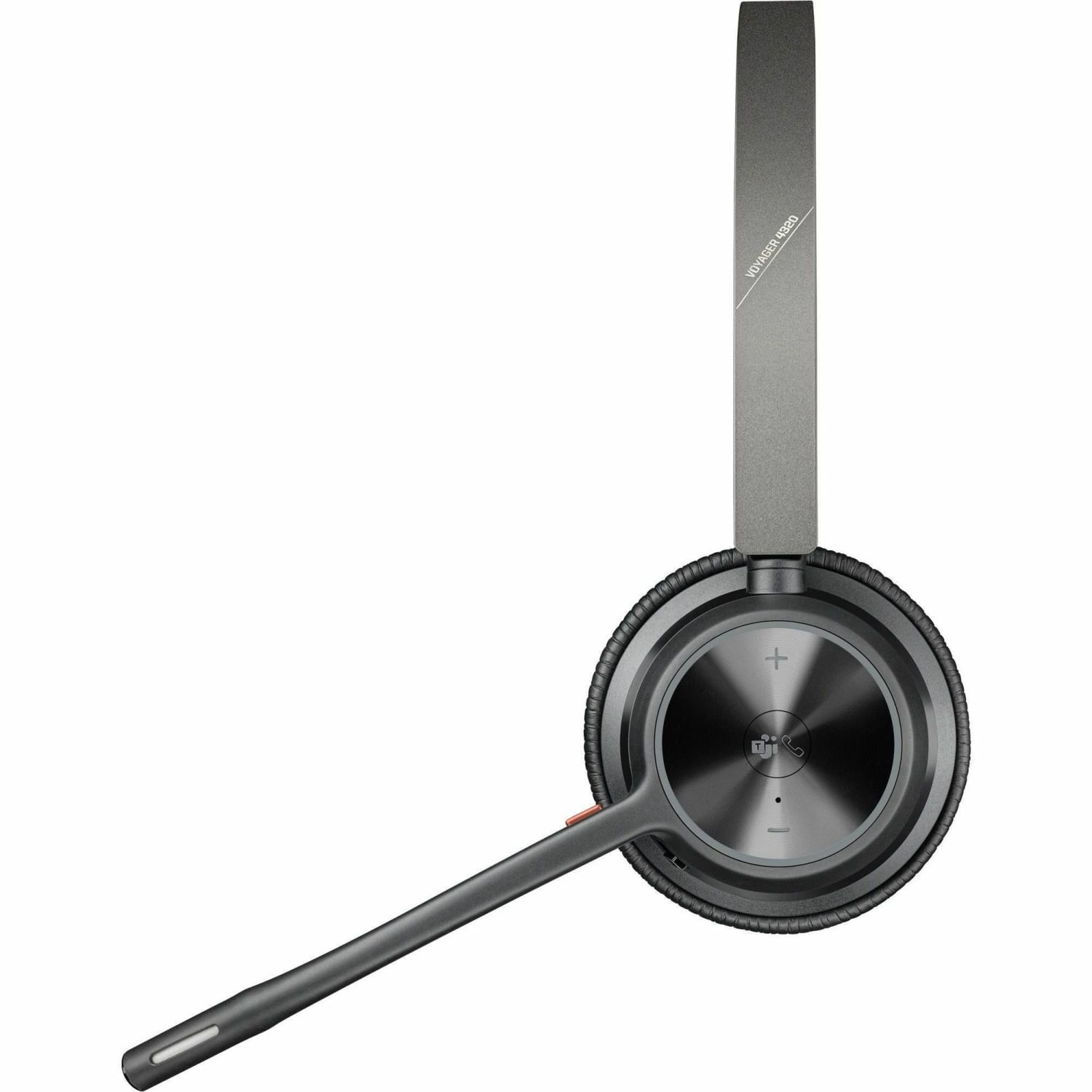 Poly Voyager 4300 UC 4320-M Headset - Google Assistant, Siri - Stereo - Wired/Wireless - Bluetooth - 164 ft - 20 Hz - 20 kHz - On-ear, Over-the-head - Binaural - Ear-cup - 4.92 ft Cable - MEMS Technology, Electret Condenser Microphone - Image 4