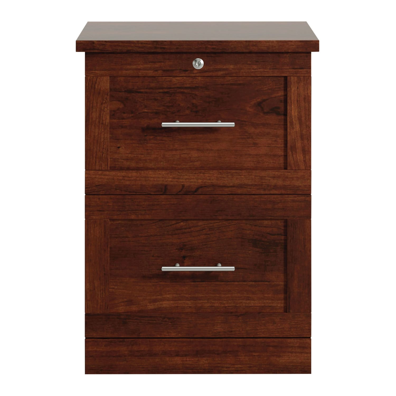 Realspace 2-Drawer 17"D Vertical File Cabinet, Mulled Cherry - Image 3