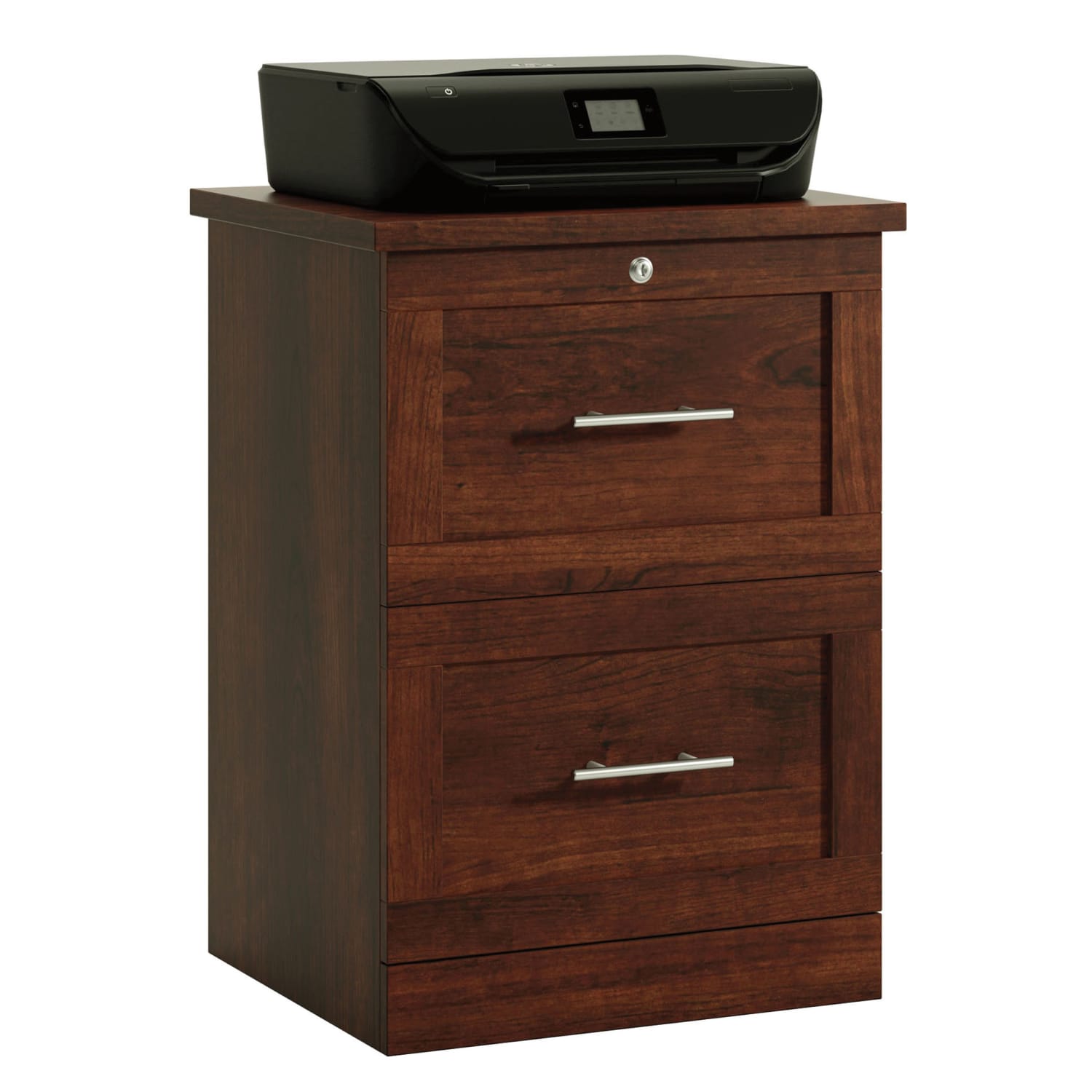 Realspace 2-Drawer 17"D Vertical File Cabinet, Mulled Cherry - Image 4