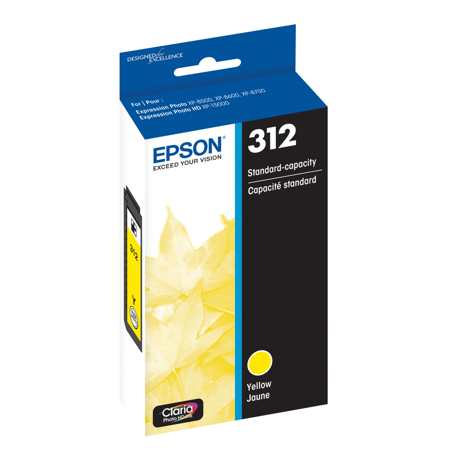 Epson 312 Claria Photo Yellow Ink Cartridge, T312420-S - Image 3