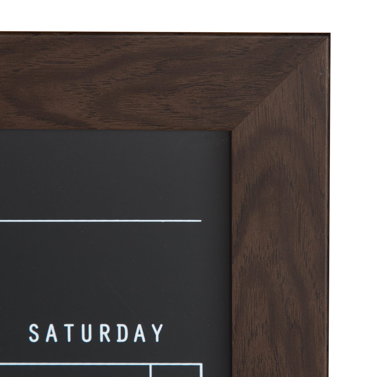DesignOvations Beatrice Magnetic Framed Chalkboard Calendar, 23-3/16in x 29-3/16in, Black, Brown Plastic Frame - Image 4