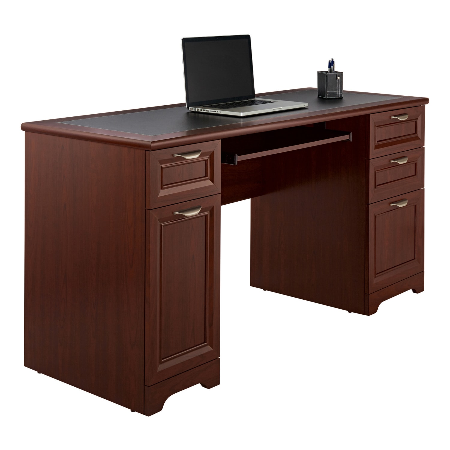 Realspace® Magellan 59"W Manager's Desk, Classic Cherry - Image 4