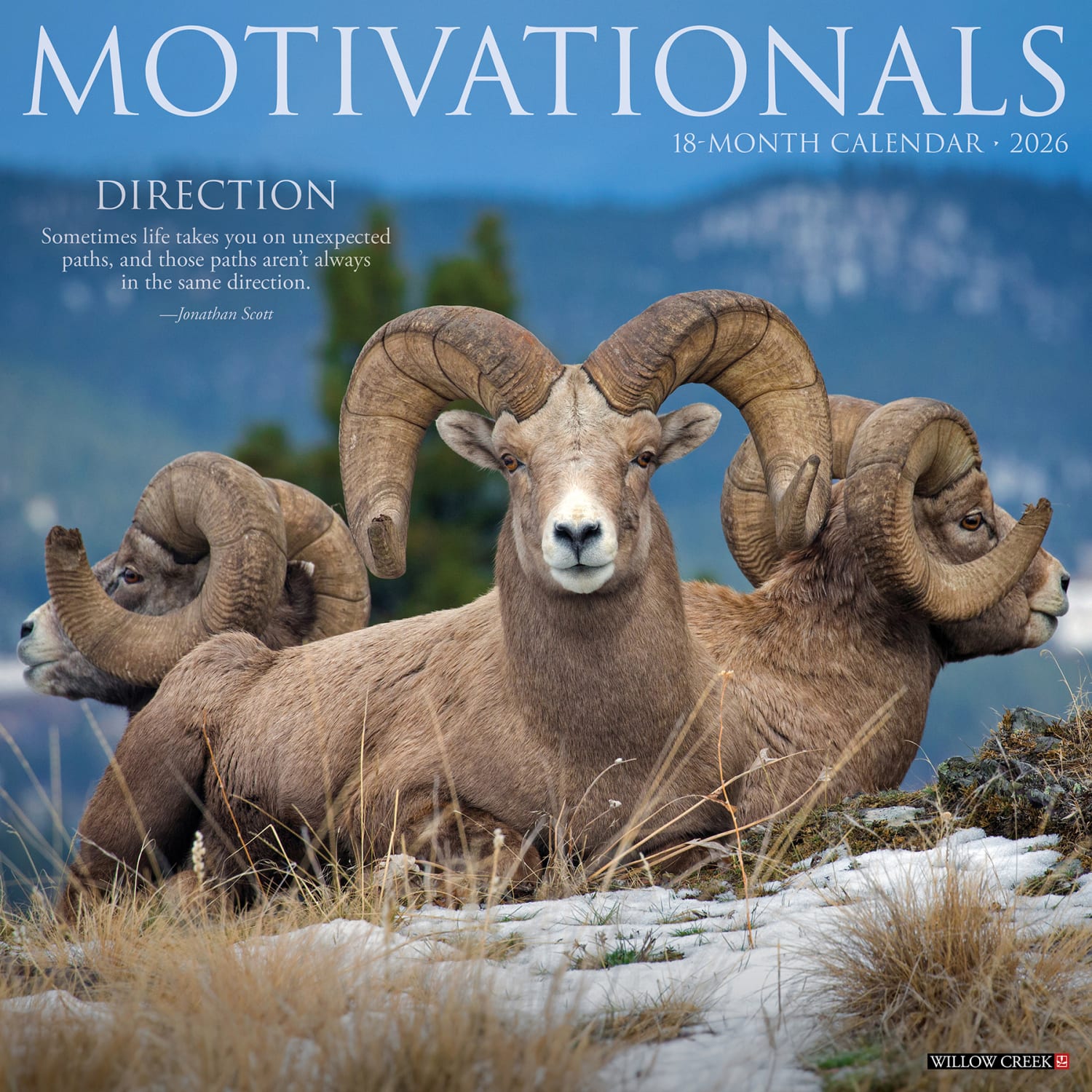 2026 Willow Creek Press Inspirational Monthly Wall Calendar, 12in x 12in, Motivationals, January To December, 52037 - Image 3