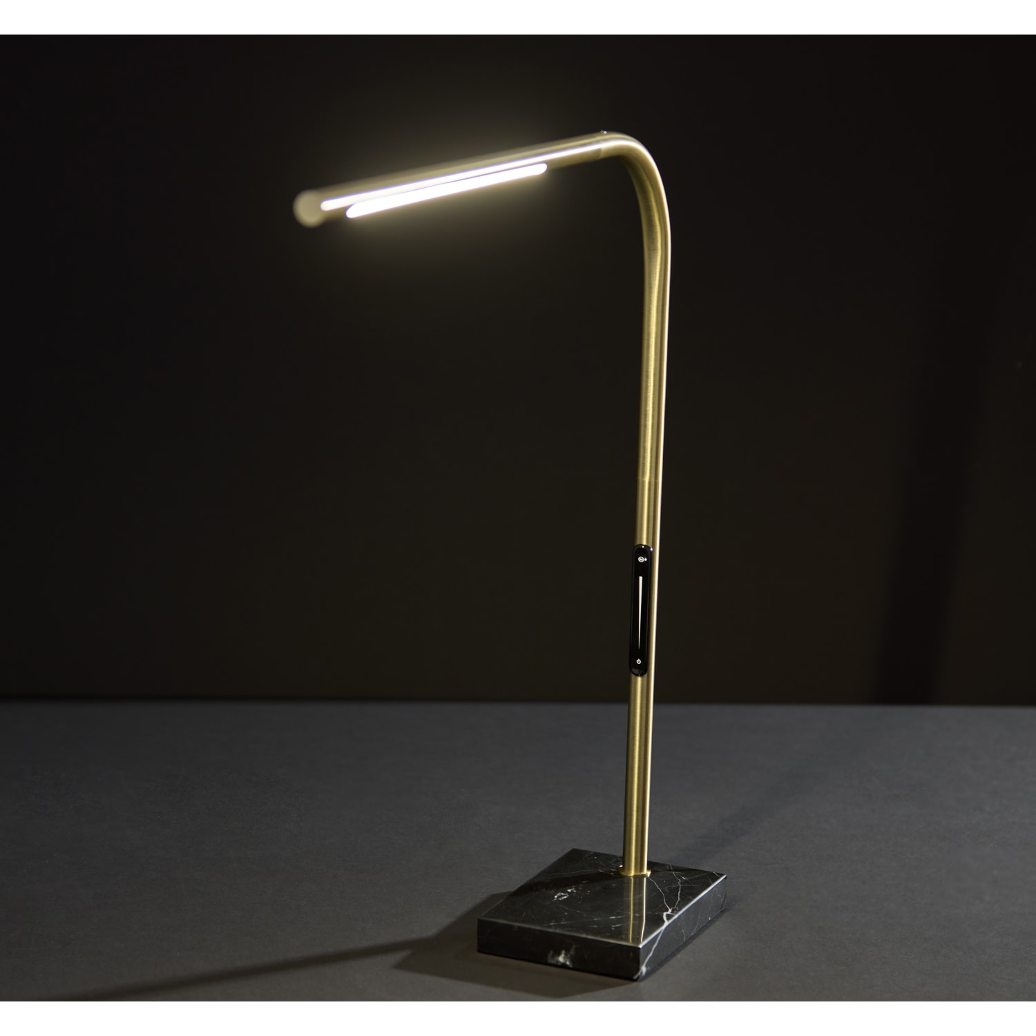 Adesso Cullen LED Desk Lamp With Smart Switch, 24inH, Antique Brass - Image 5