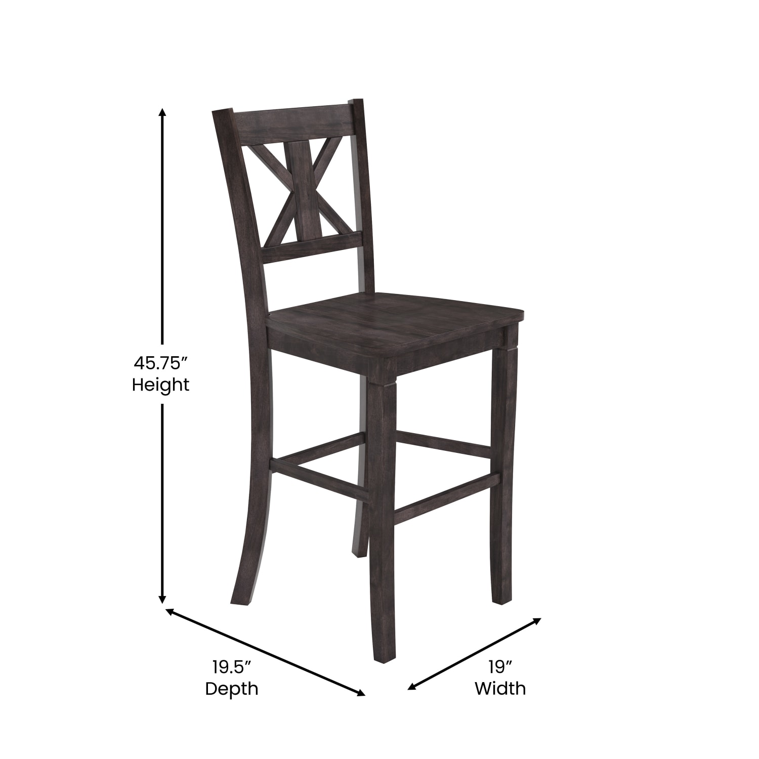 Flash Furniture Gwendolyn Set of 2 Commercial Grade Solid Wood Modern Farmhouse Counter Height Barstool Gray Wash Walnut PopularChairscom Flash Furniture Gwendolyn Set of 2 Commercial Grade Solid Wood Modern Farmhouse Counter Height Barstool Gray Wash Walnut PopularChairscom