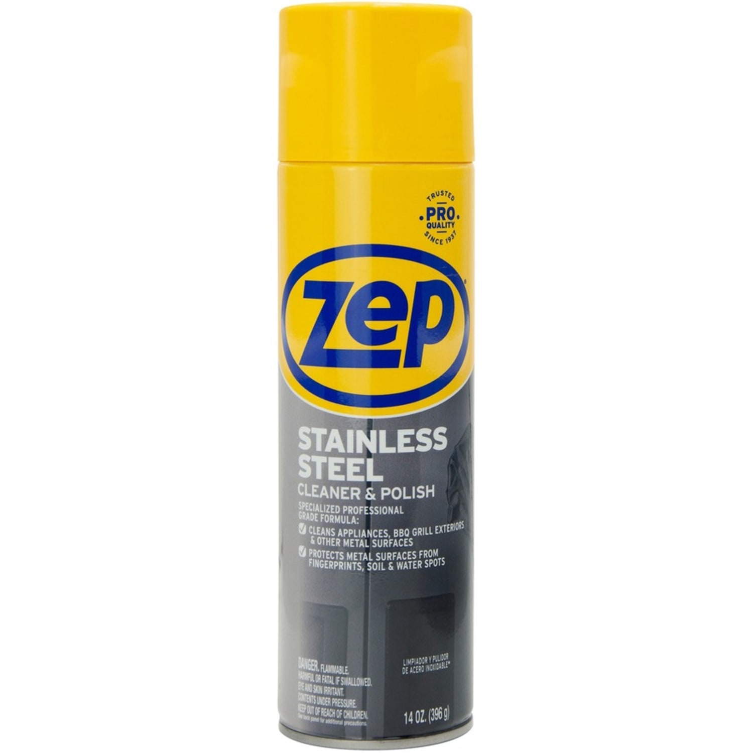 Zep Stainless Steel Polish - 14 fl oz (0.4 quart) - Rust Resistant, Corrosion Resistant, Fade Resistant - Chrome, Black - 12 / Carton - Image 4