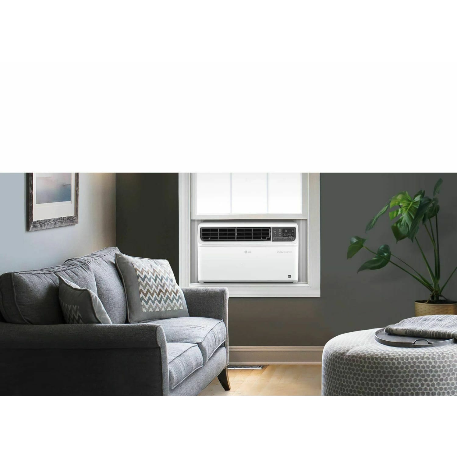 LG 10,000 BTU DUAL Inverter Smart Wi-Fi Enabled Window Air Conditioner - Cooler - 2930.71 W Cooling Capacity - LW1022IVSM - Image 6