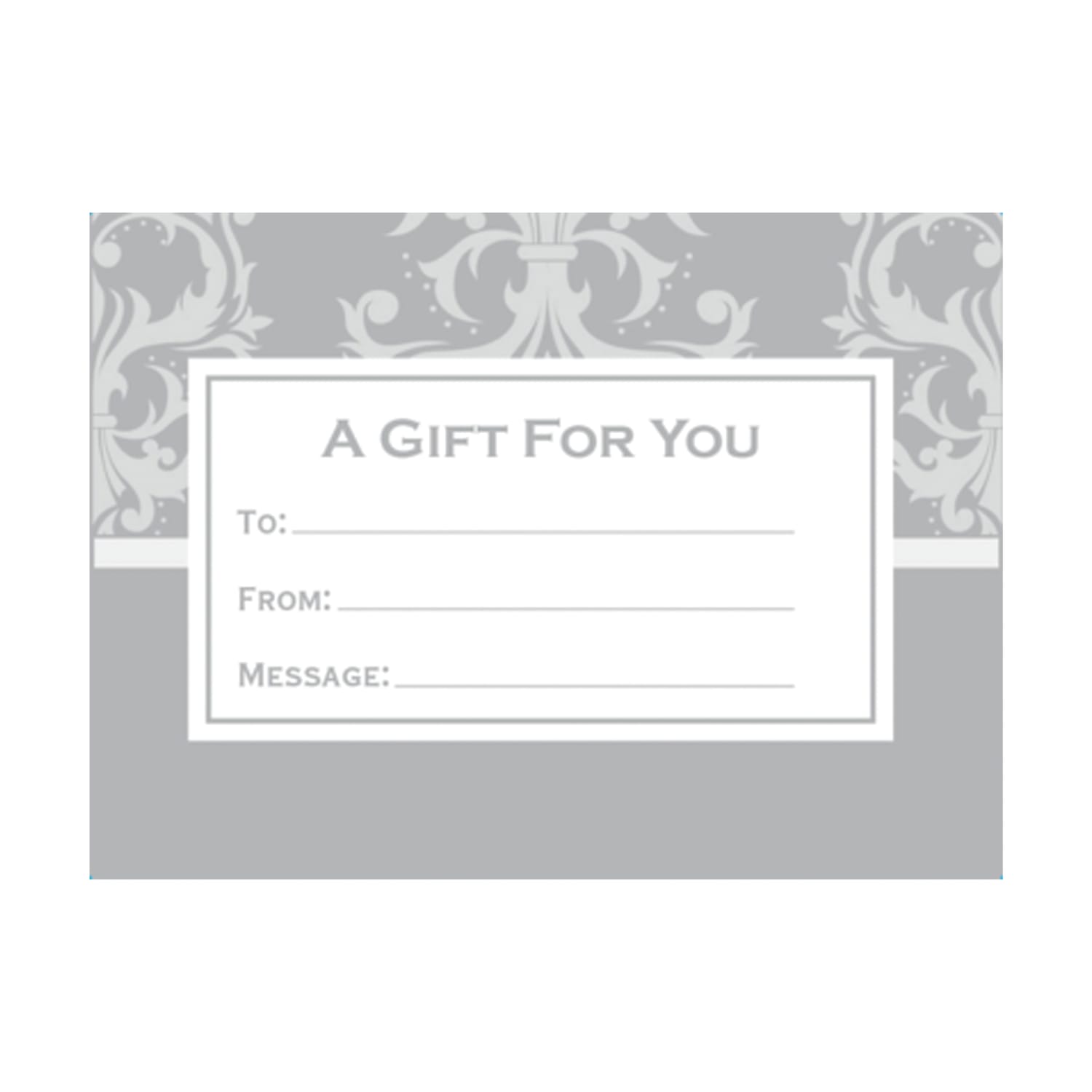 LUX Mini Envelopes, #17, Flap Closure, Silver Damask, Pack Of 500
