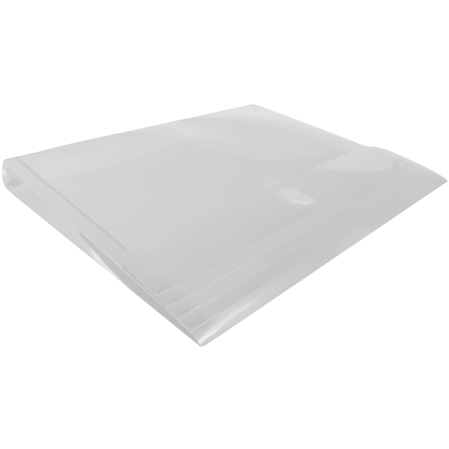 JAM Paper Plastic Booklet Expansion Envelopes, Letter-Size, 9 3/4in x 13in, Hook & Loop, Clear, Pack Of 12 - Image 5