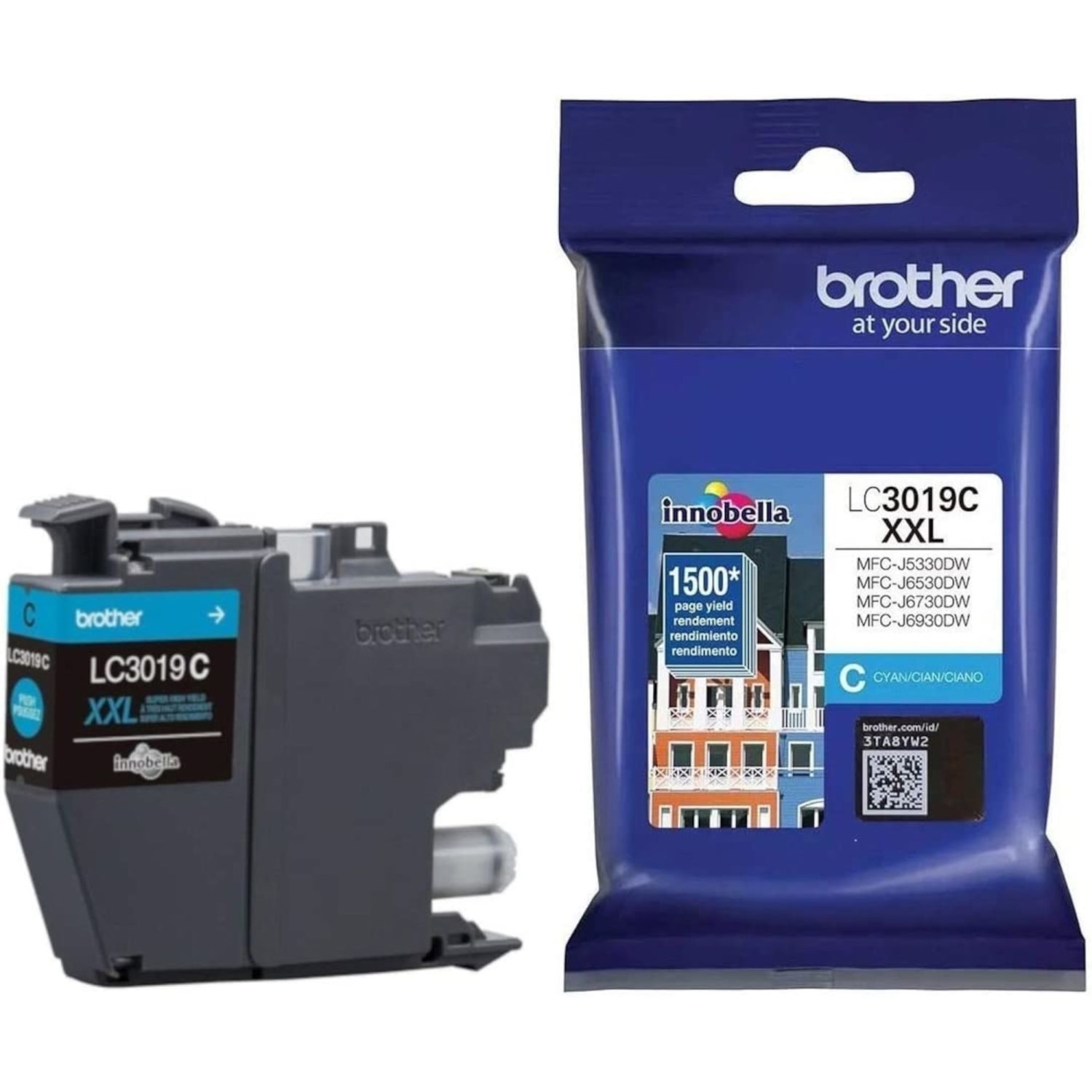 Brother LC3019I Cyan Extra-High-Yield Ink Cartridge, LC3019C - Image 3