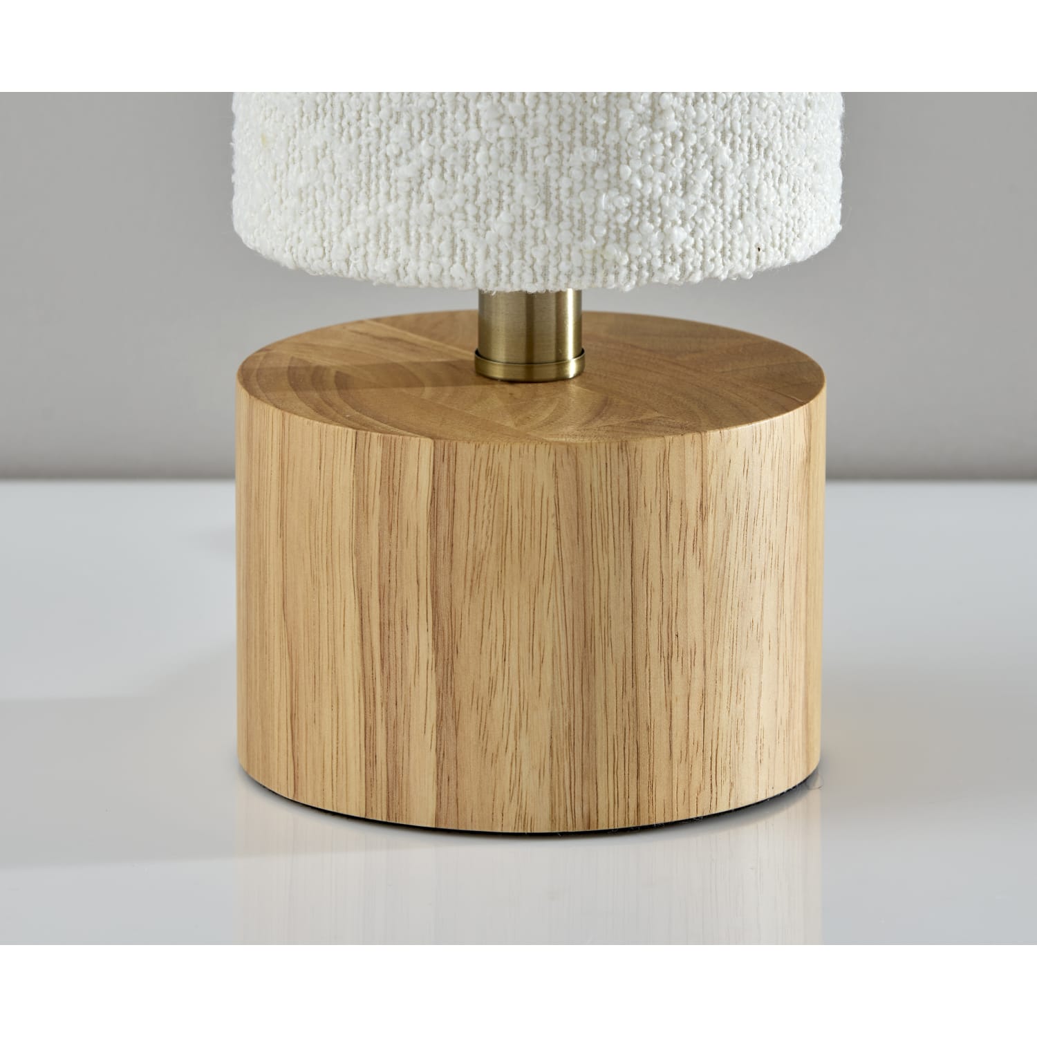 Adesso Brayden Table Lantern, 18-1/2inH, Off-White Shade/Natural Base - Image 3