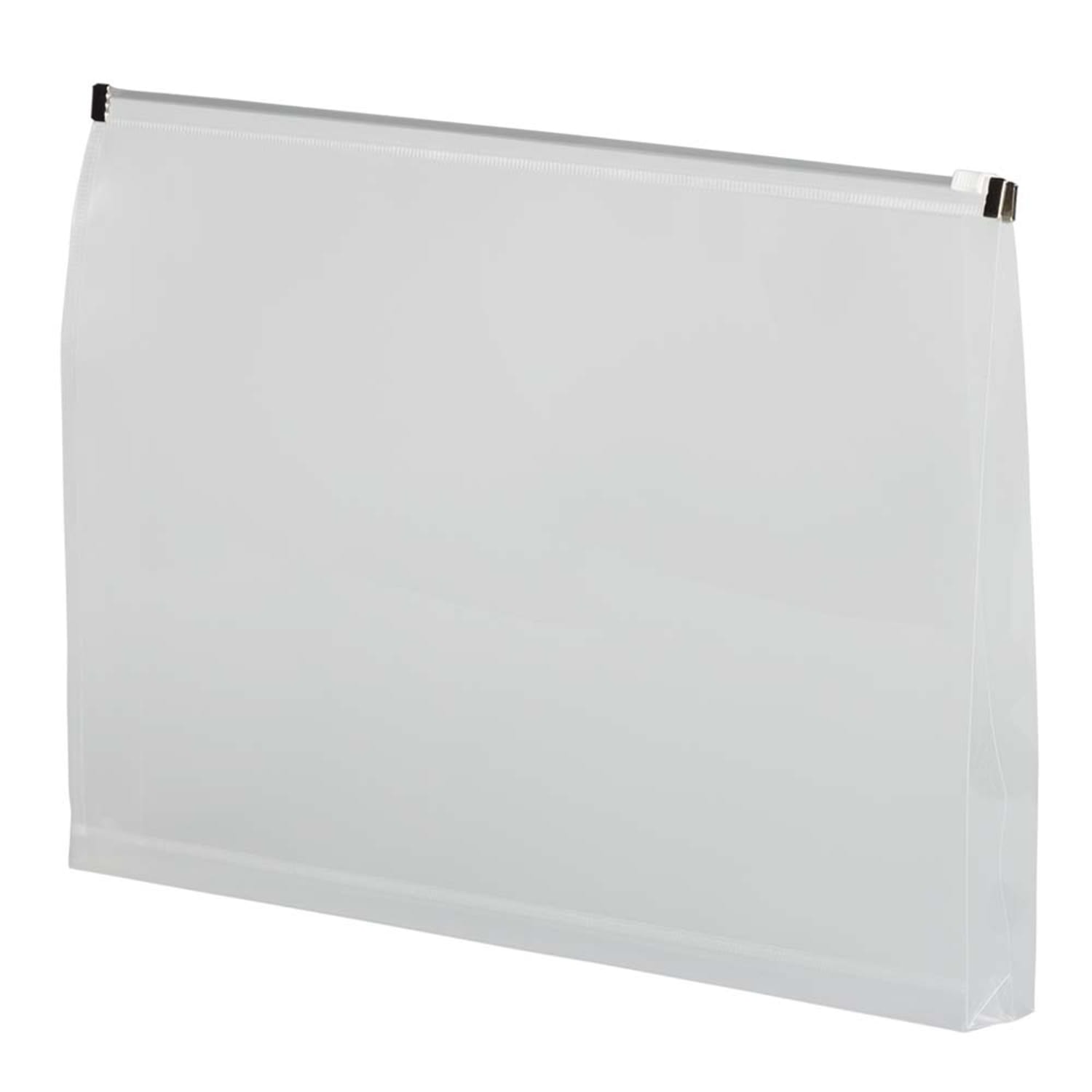 JAM Paper Plastic Envelopes, Zipper Closure, Legal-Size, 9 1/2in x 15in, Clear, Pack Of 12 - Image 4