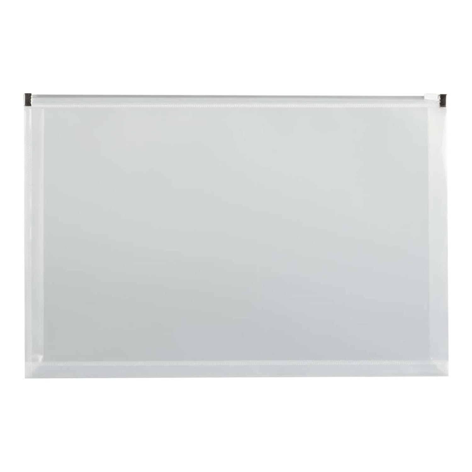 JAM Paper Plastic Envelopes, Zipper Closure, Legal-Size, 9 1/2in x 15in, Clear, Pack Of 12 - Image 5
