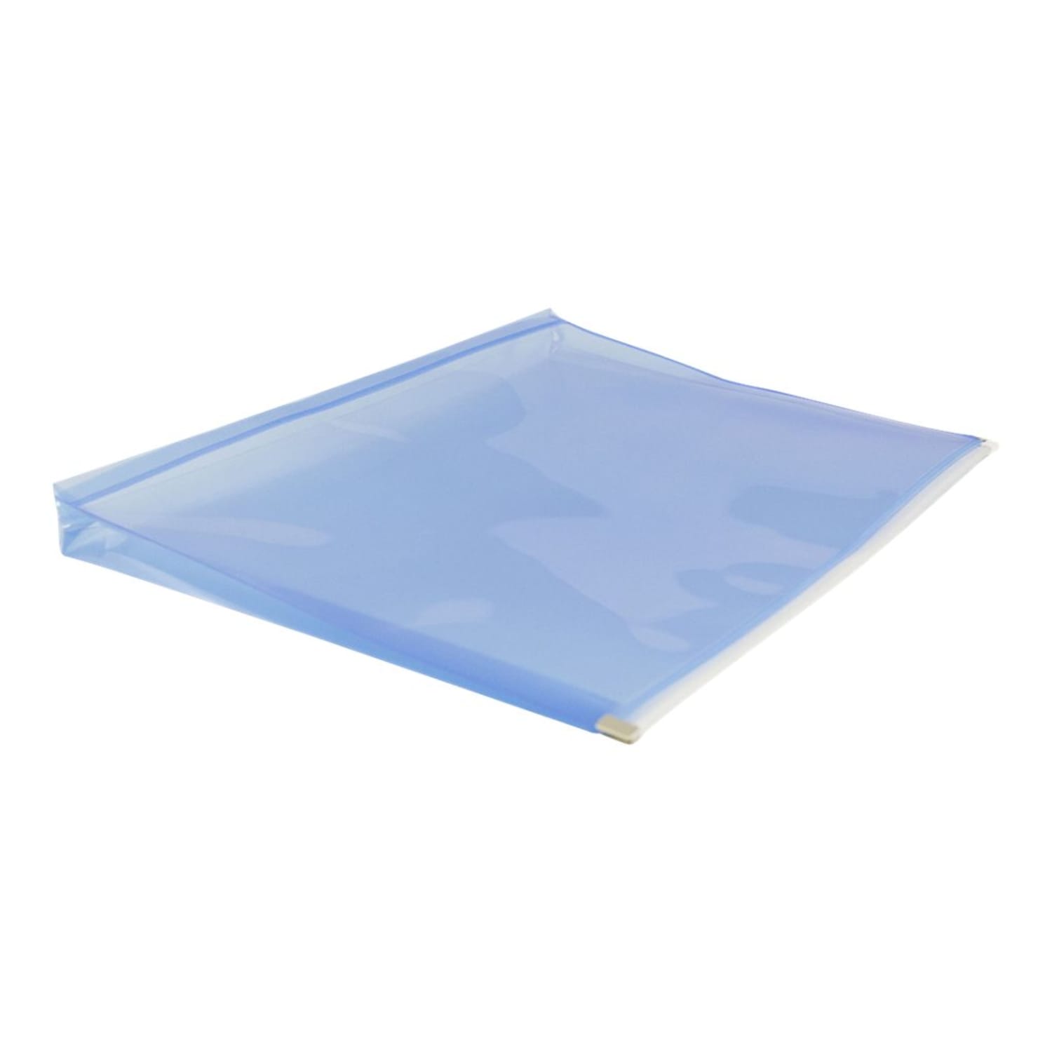 JAM Paper Plastic Envelopes, Zipper Closure, Letter-Size, 9 3/4in x 13in, Blue, Pack Of 12 - Image 6