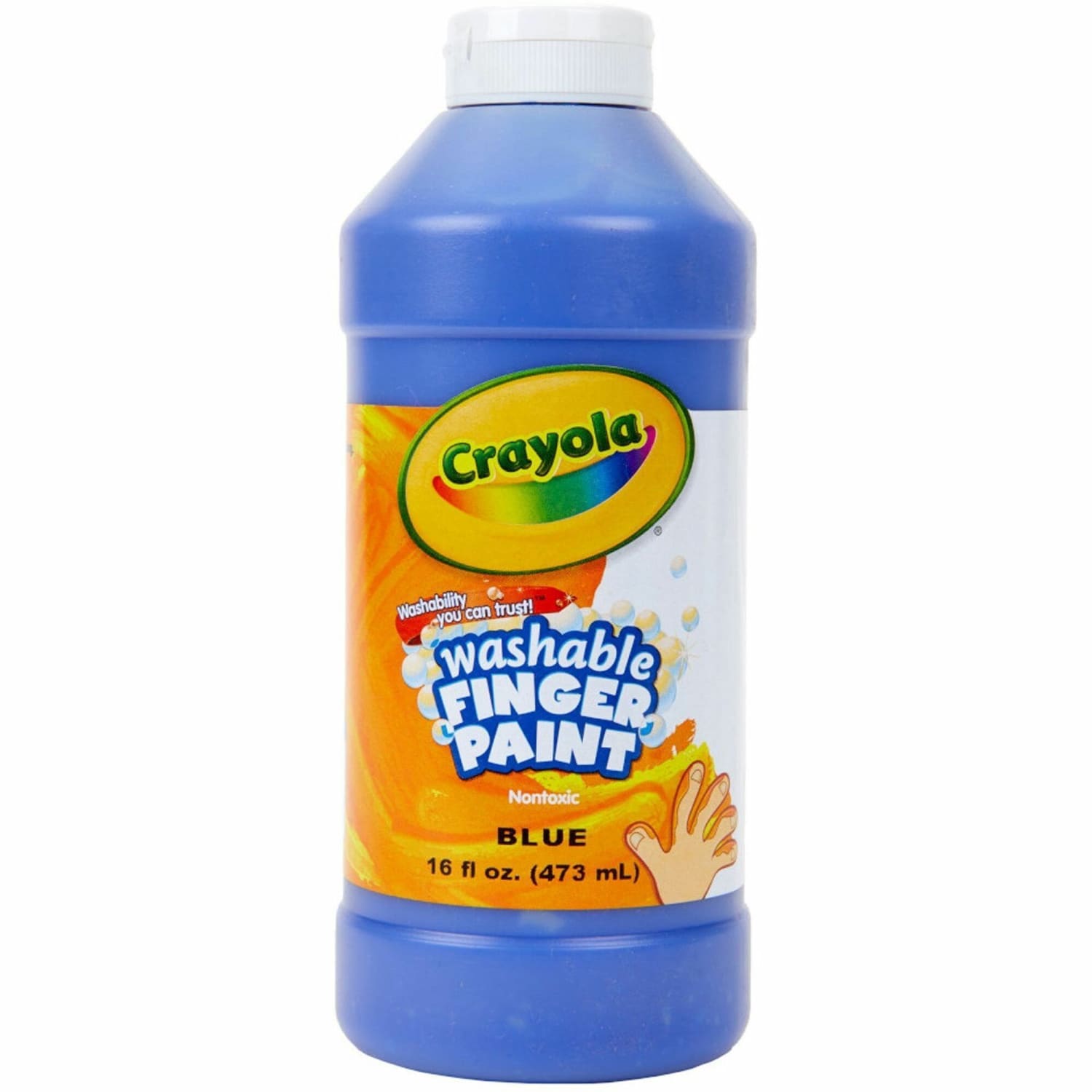 Crayola Washable Finger Paint, 16 Oz., Blue - Image 3